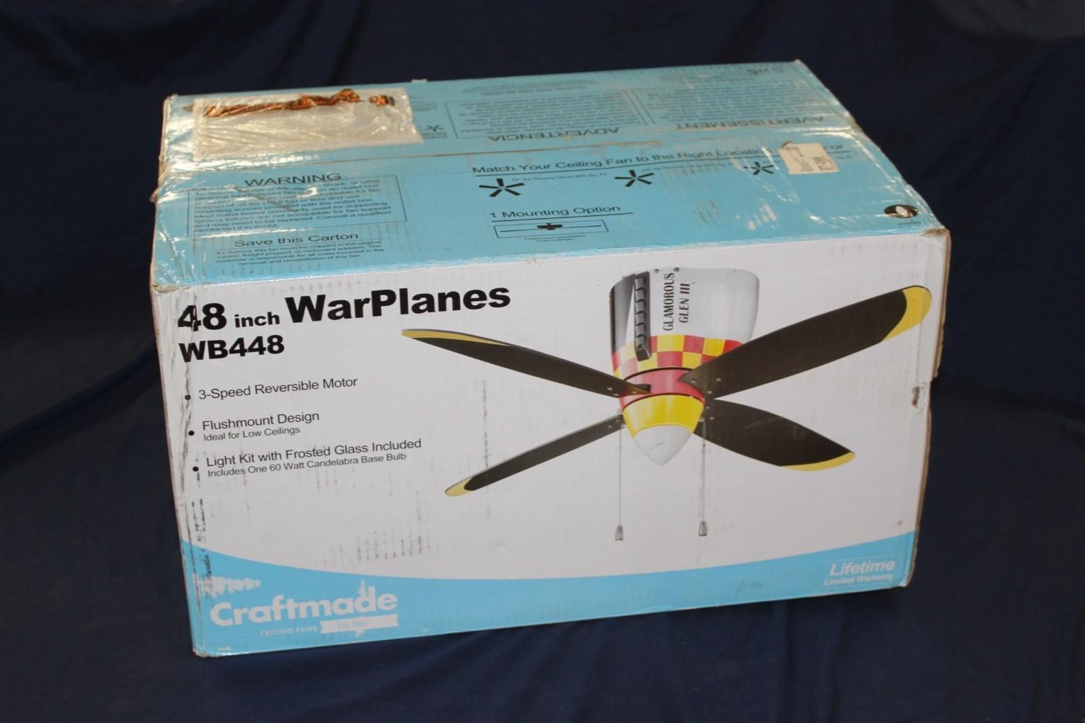 NO RESERVE - P51 Mustang Ceiling Fan