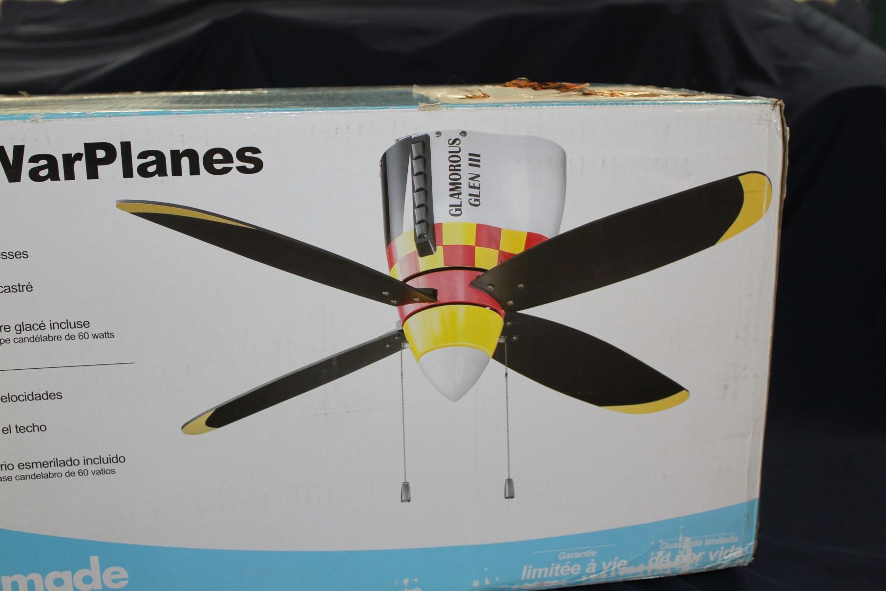 NO RESERVE - P51 Mustang Ceiling Fan