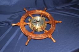 NO RESERVE - Ship's Wheel Clock by Chadburn's