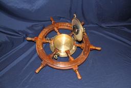 NO RESERVE - Ship's Wheel Clock by Chadburn's