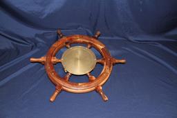 NO RESERVE - Ship's Wheel Clock by Chadburn's