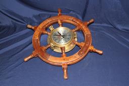 NO RESERVE - Ship's Wheel Clock by Chadburn's