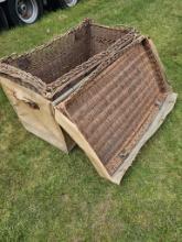 NO RESERVE - Large Wicker Travel Chest  with Canvas Cover
