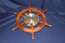 NO RESERVE - Ship's Wheel Clock by Chadburn's