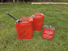 Three Gas Cans