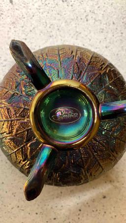 Some Fenton and some carnival glass bowls