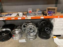 large lot of wheels, two pairs one set of 4 5 singles