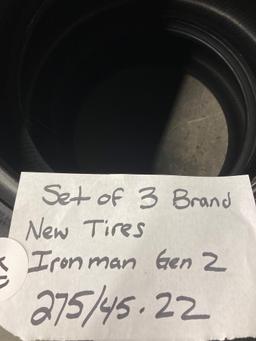 set of three brand new tires Iron Man GEN two