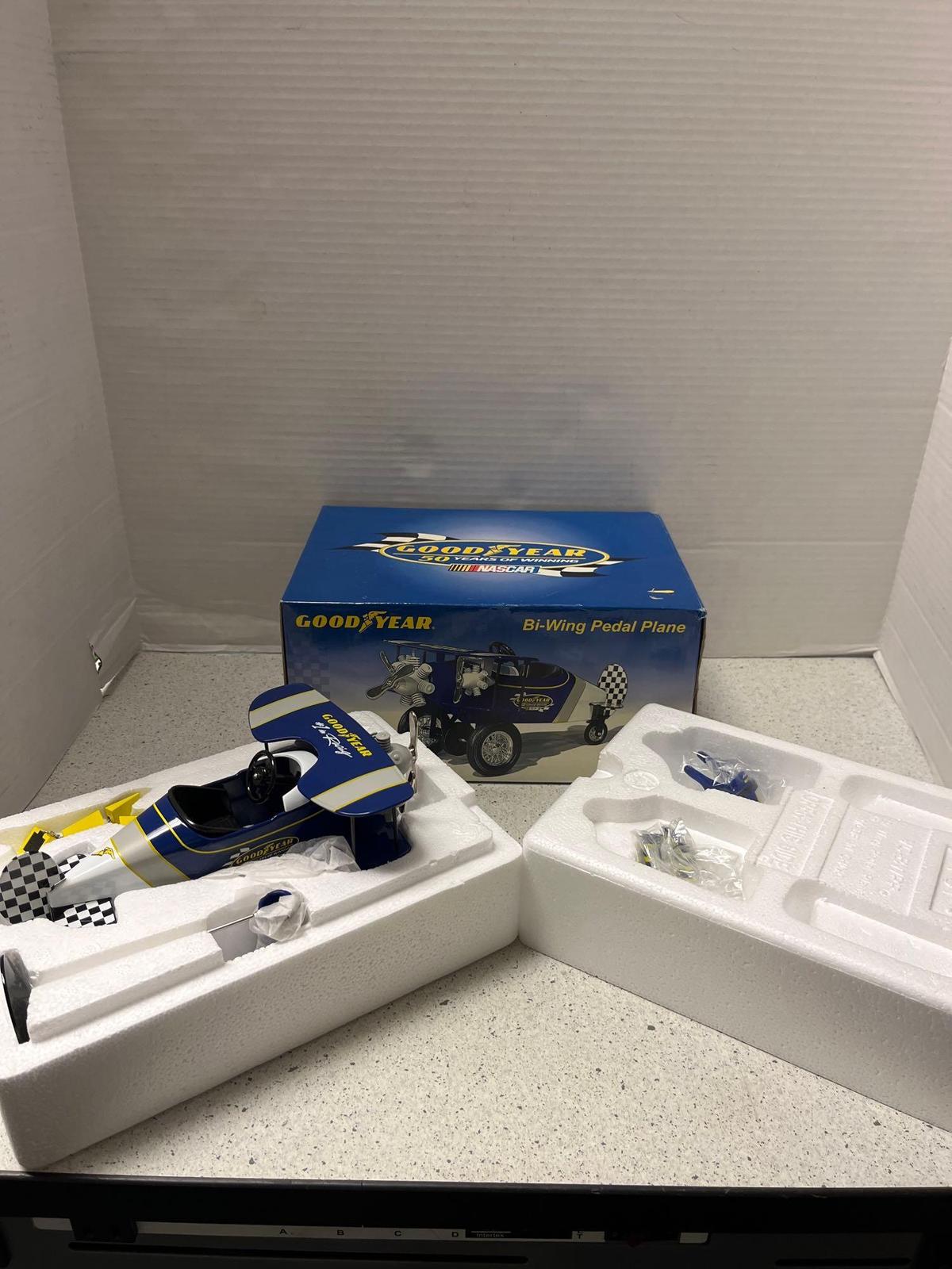 NASCAR Crown Goodyear Bi Wing pedal plane new in box