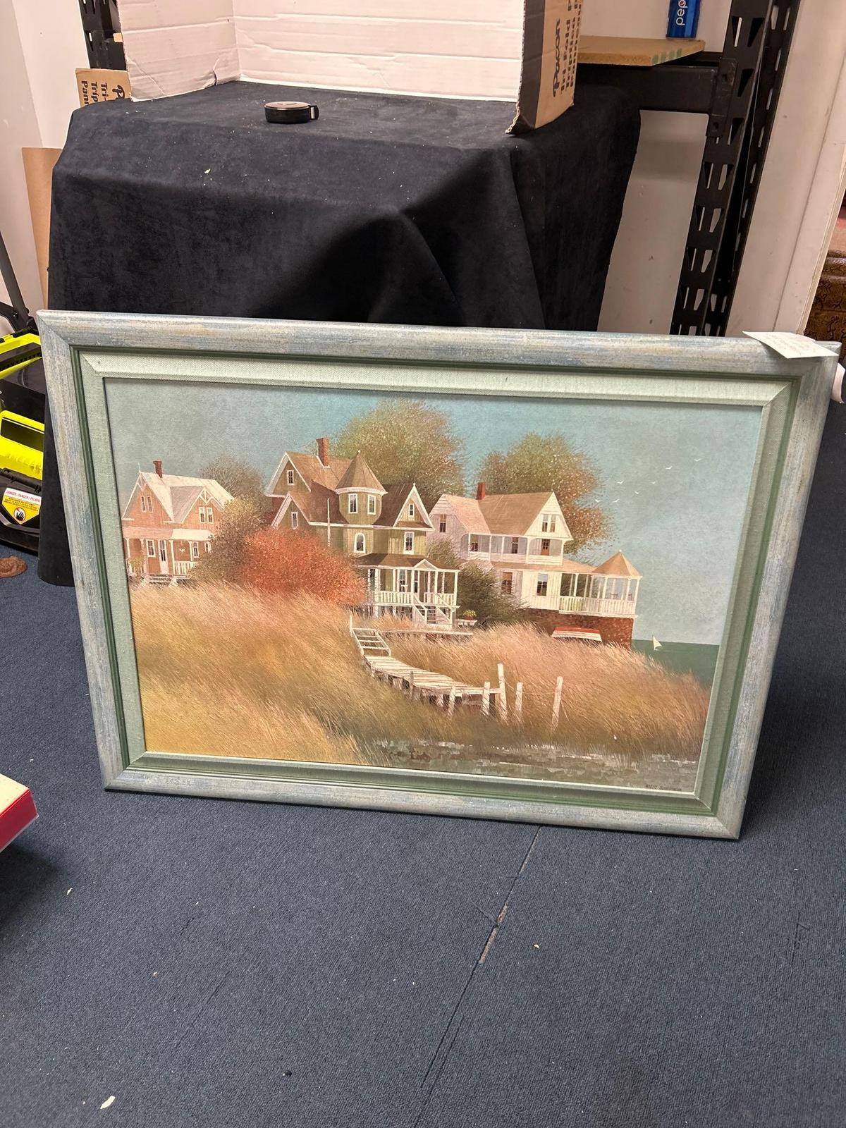 Picture of the Beach, Albert Swayhoover, Custom Framed