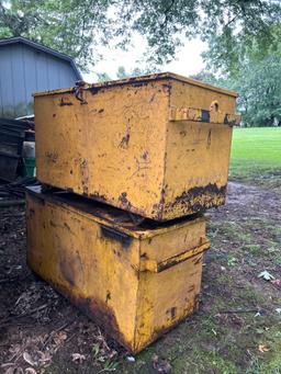 2 steel toolboxes