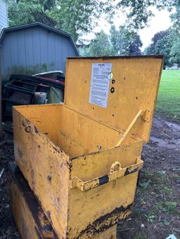 2 steel toolboxes