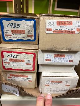 6 boxes of baseball cards