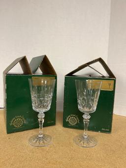 Galway Irish Crystal 24% lead Crystal set of 4 in each box Goblets