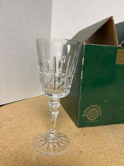 Galway Irish Crystal 24% lead Crystal set of 4 in each box Goblets
