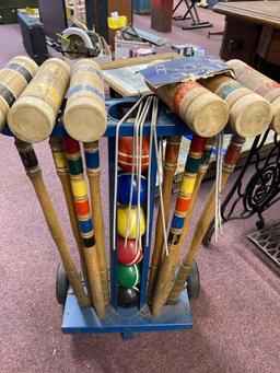vintage Field croquet set