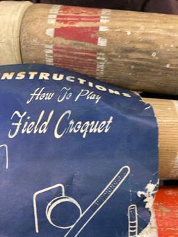 vintage Field croquet set