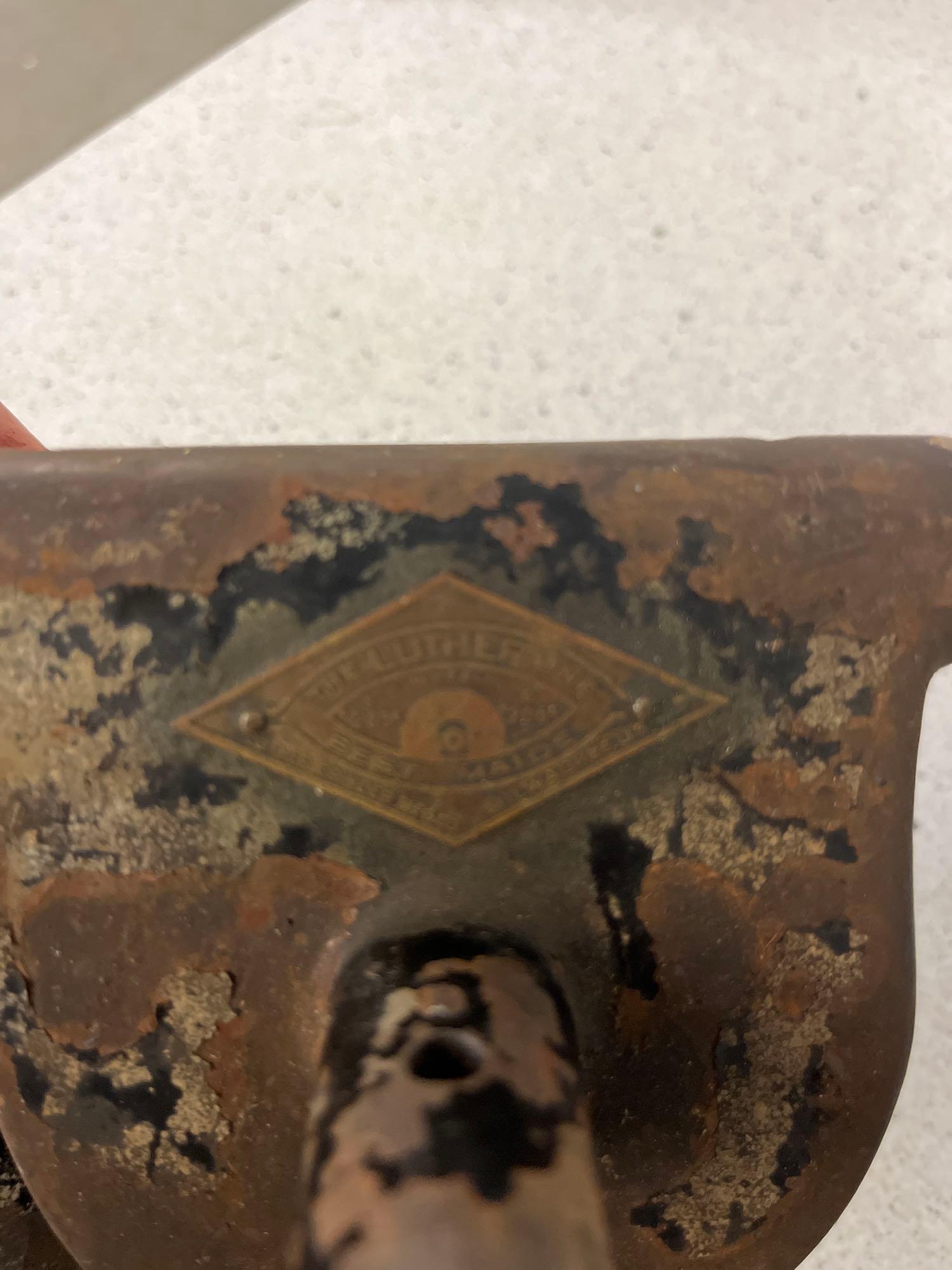 Mixed lot of old wood primitive decorators nut bowl large wood bowl pair of wood wall plates and