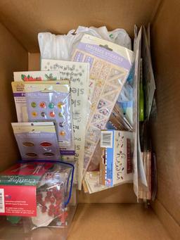 Scrapbooking crafting lot two boxes full