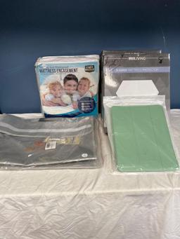 3 mattress protectors laptop case and fireproof document bag