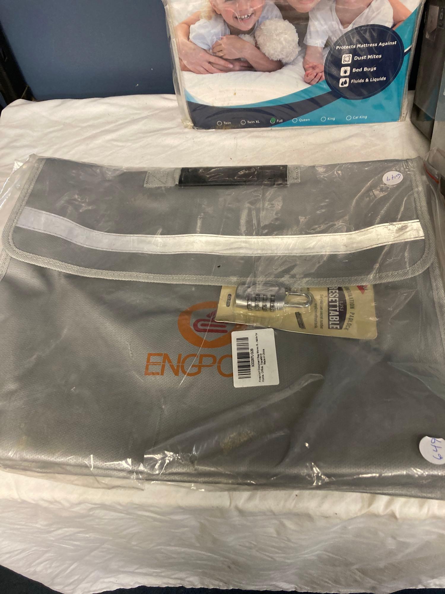 3 mattress protectors laptop case and fireproof document bag