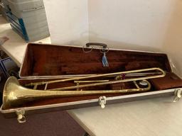 Trombone in case