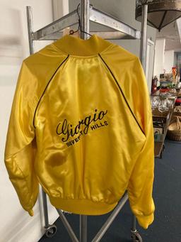 Giorgio Beverly Hills satin wind breaker size medium
