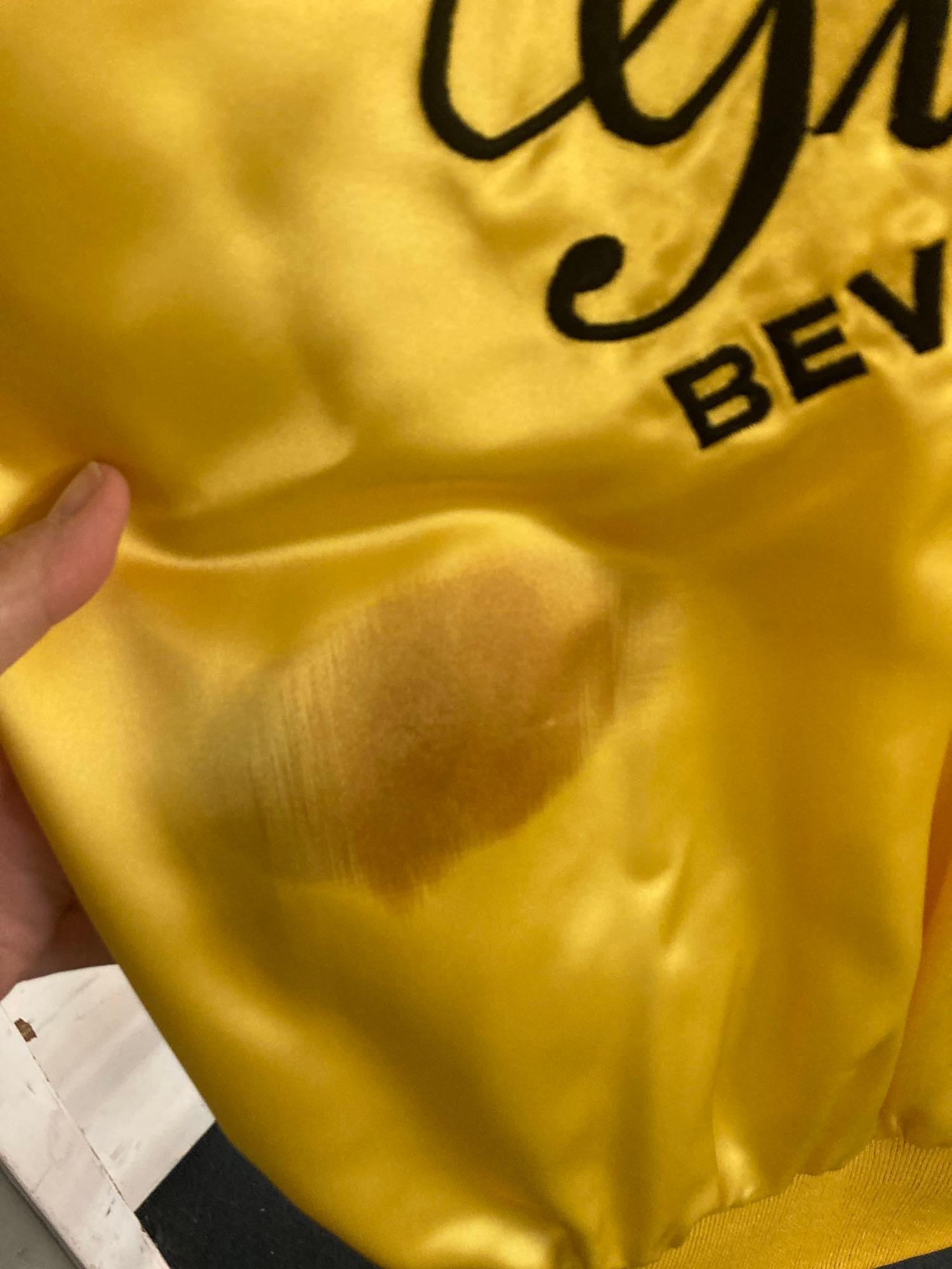 Giorgio Beverly Hills satin wind breaker size medium