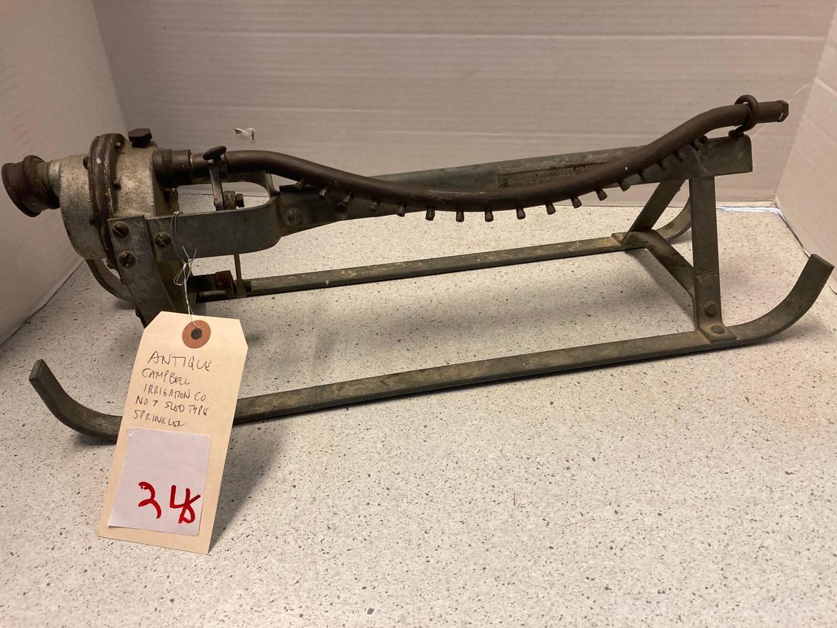 antique Campbell irrigation company number seven sled type sprinkler