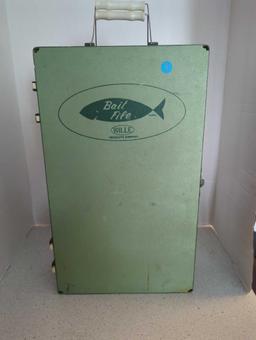 Vintage Bait File Willie products company filled with tackle