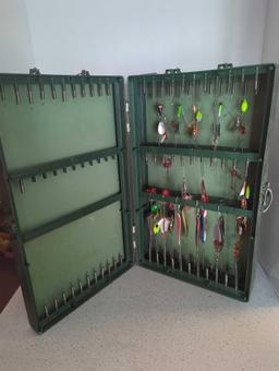 Vintage Bait File Willie products company filled with tackle
