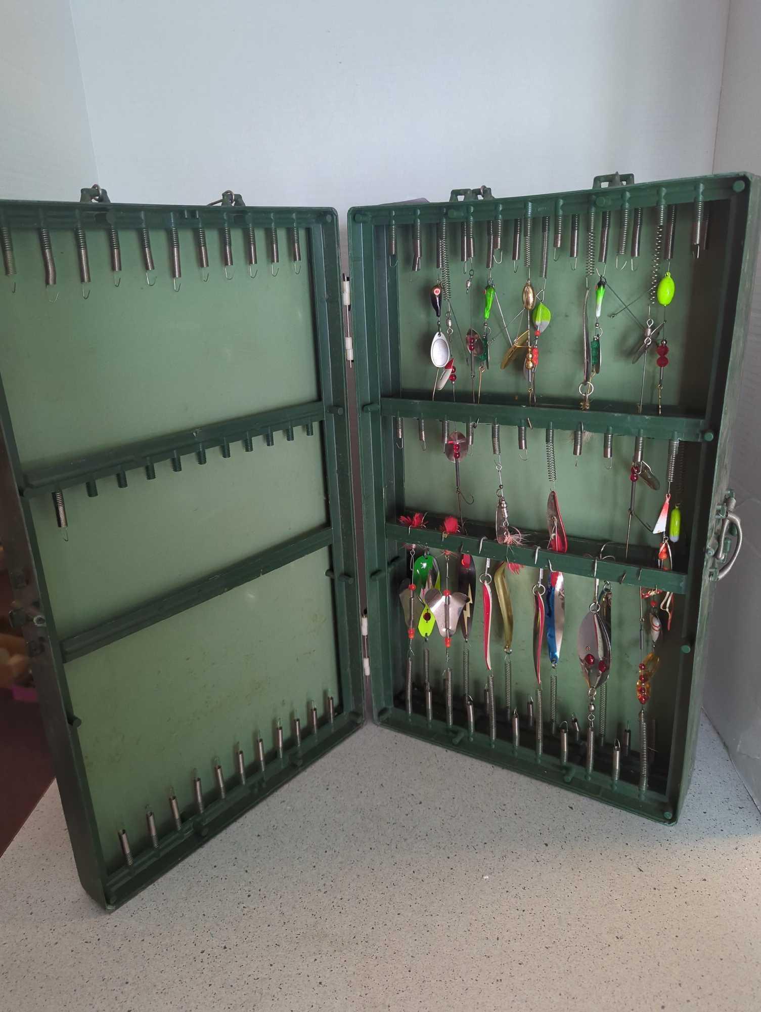 Vintage Bait File Willie products company filled with tackle