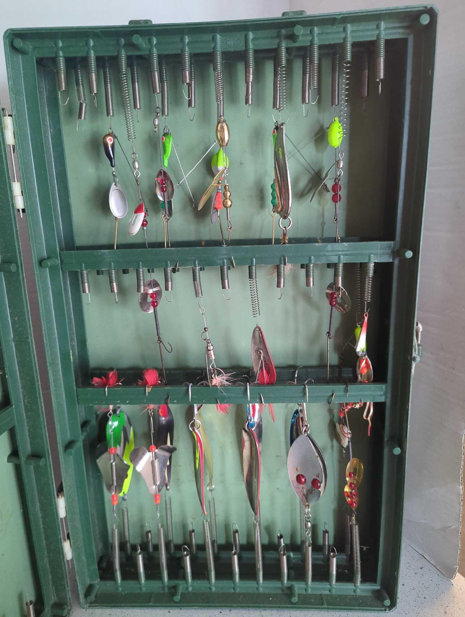 Vintage Bait File Willie products company filled with tackle