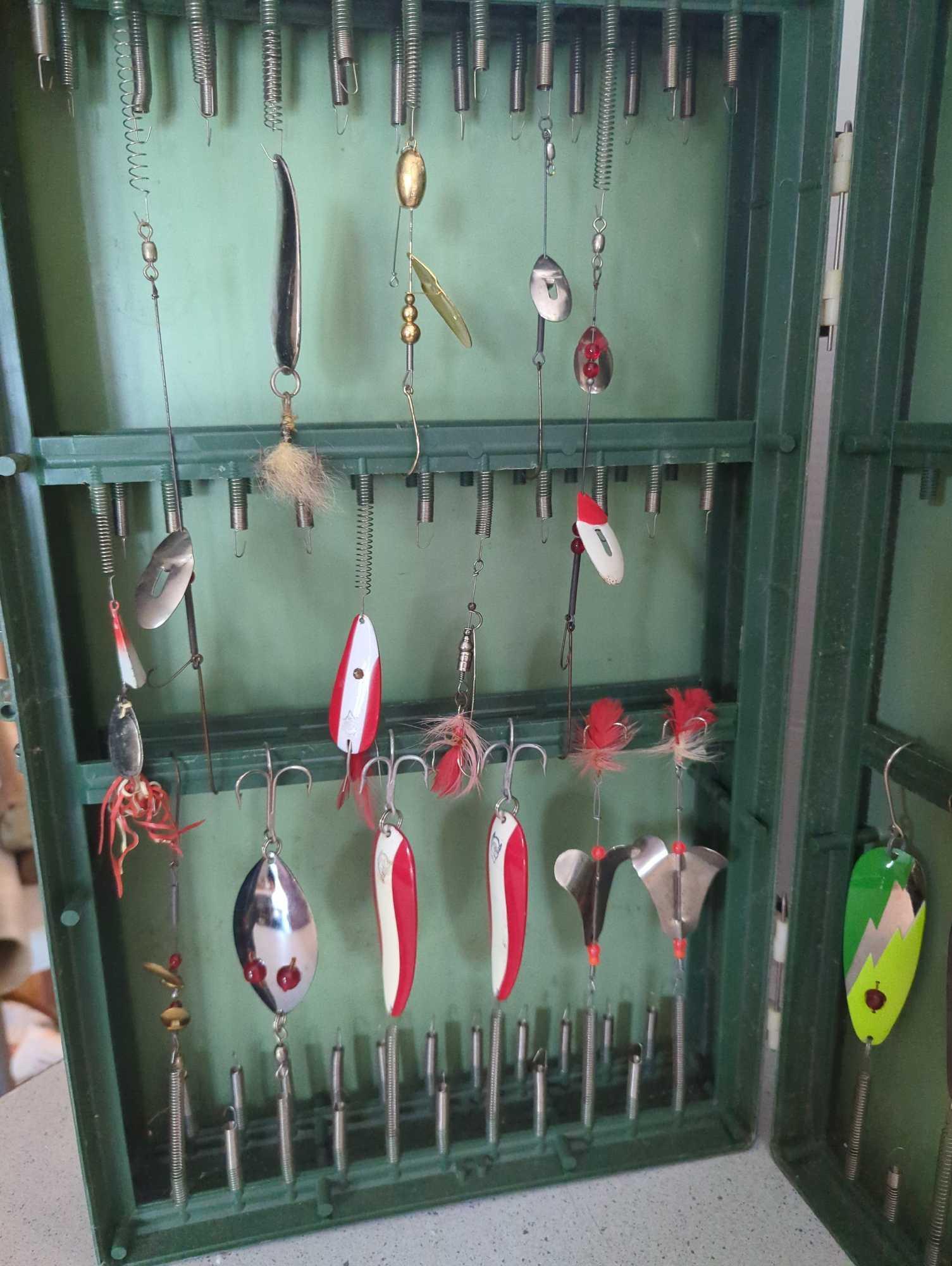Vintage Bait File Willie products company filled with tackle