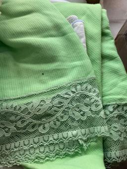 vintage linens doilies table cloths etc.