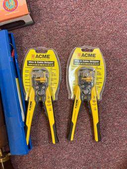 wire and cable stripper is brand new Sony cd player flask etc.