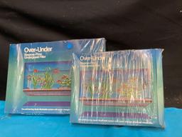 Two over under reverse flow under gravel filters and 3 Despicable Me chalkboards