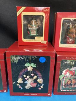 8 ornaments in the boxes Carlton Cards Hallmark Heirloom