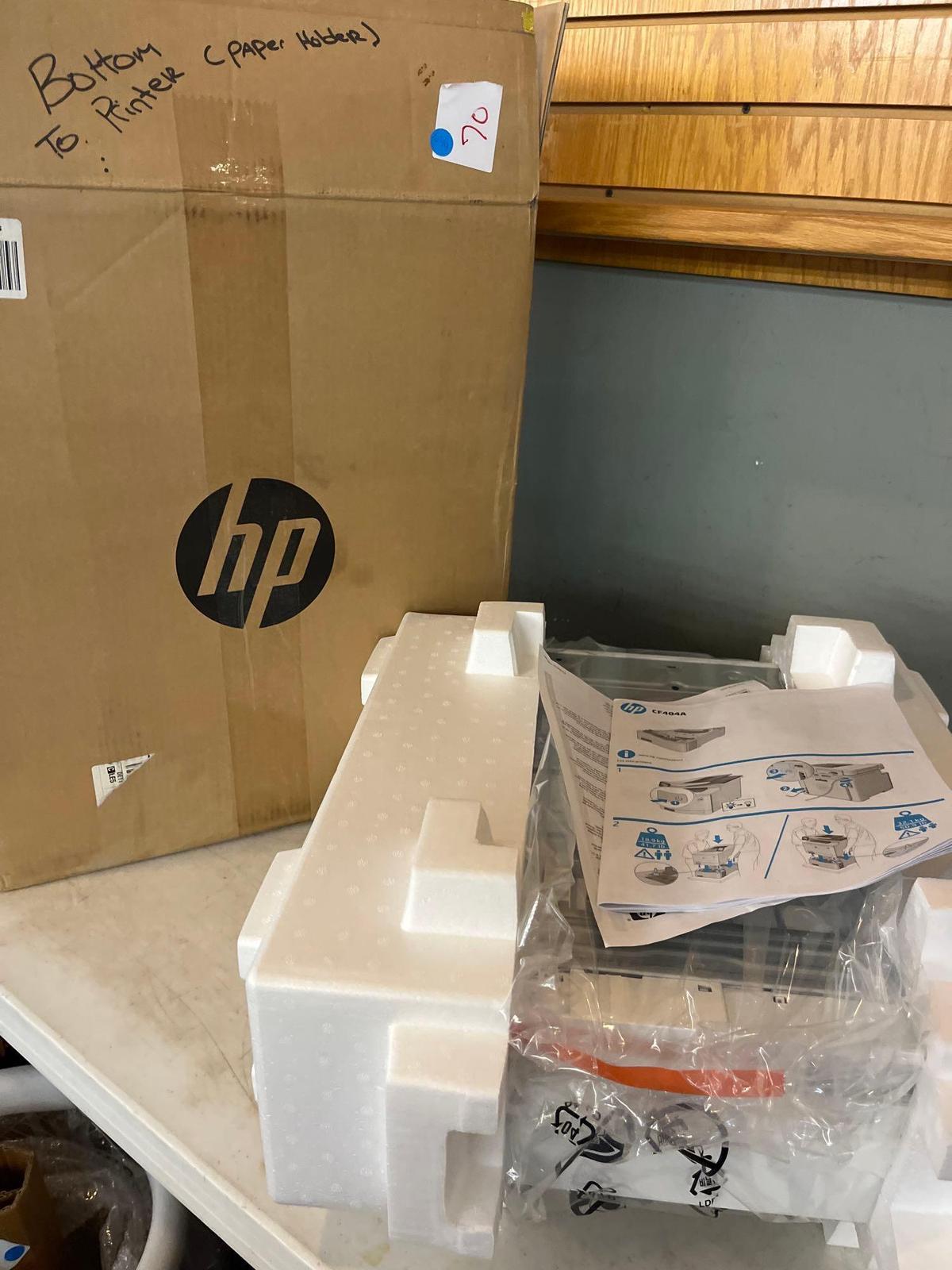 HP new in the box Bottom of printer paper holder