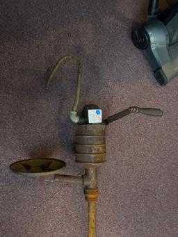 old barrel pump