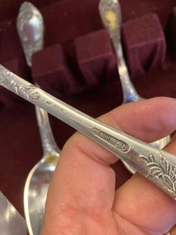 Russian silverware in case