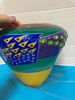 Kliszewski art glass vase from Lazars Art Gallery