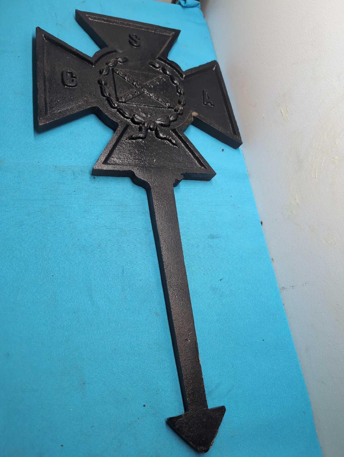 Reproduction Confederate grave marker