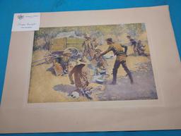 4 Frederic Remington artists proofs