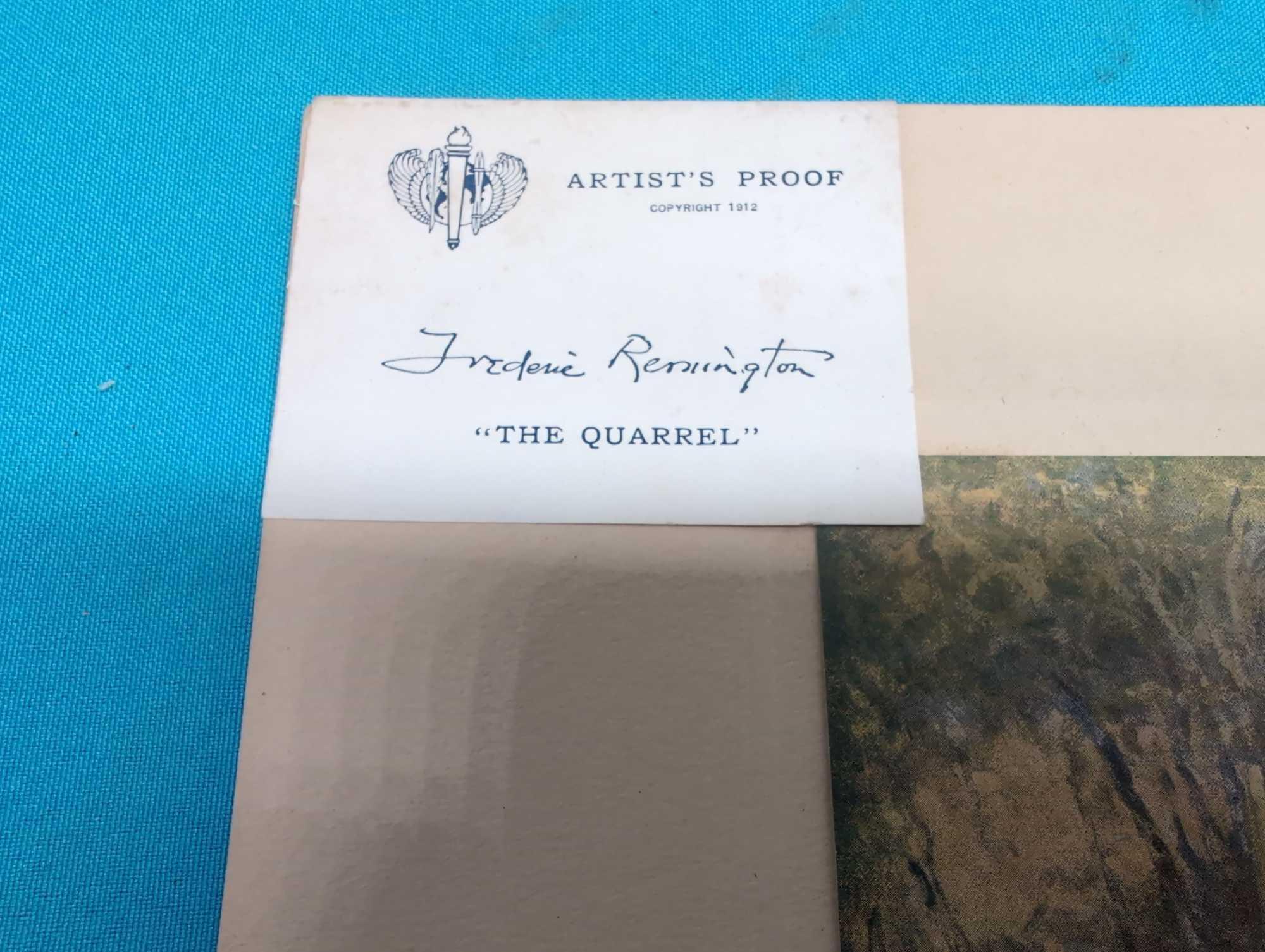 4 Frederic Remington artists proofs