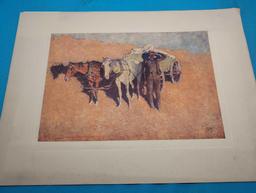 4 Frederic Remington artists proofs