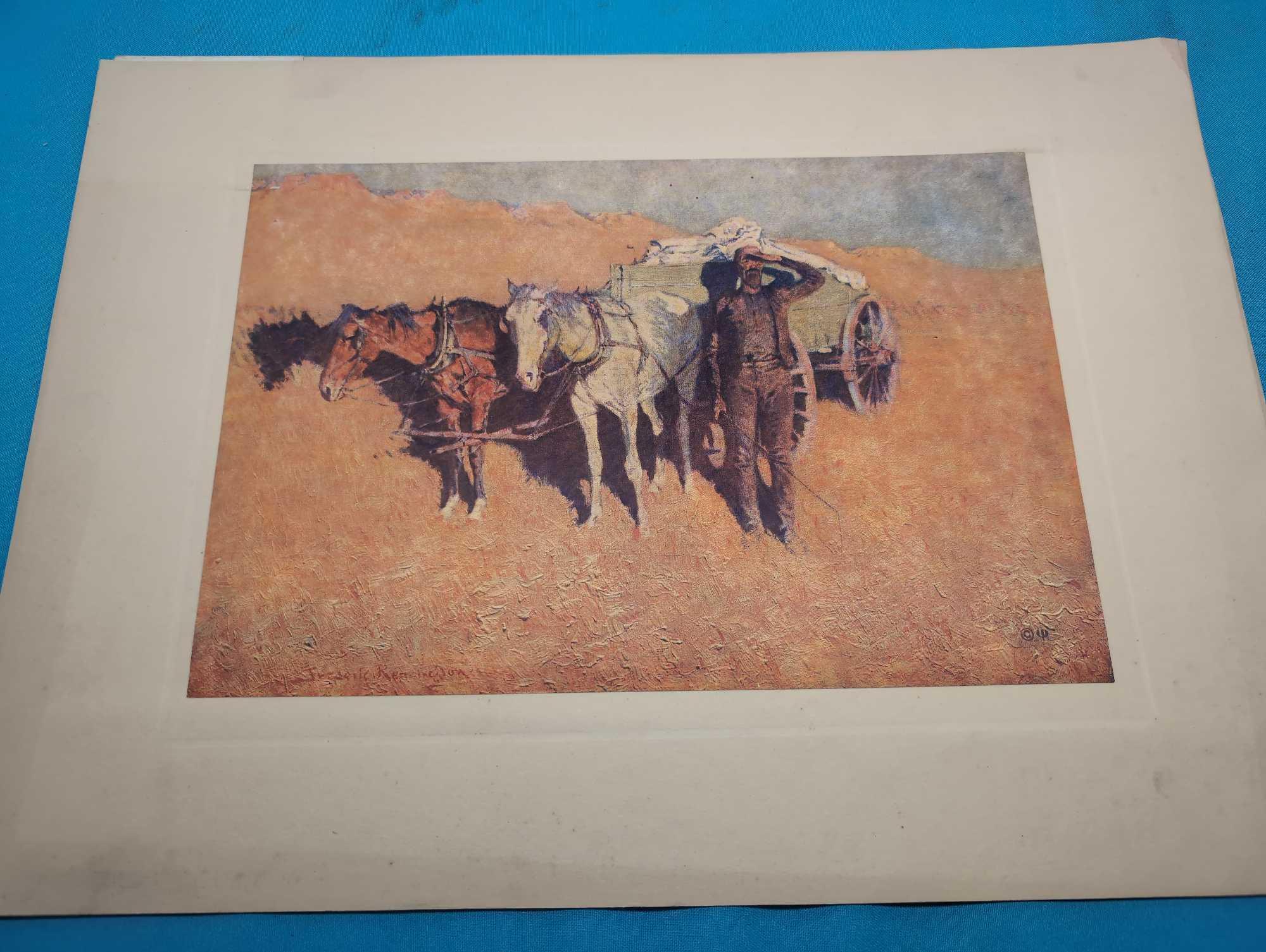 4 Frederic Remington artists proofs
