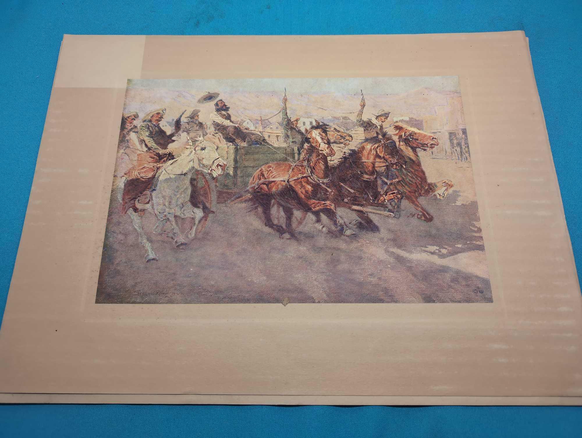 4 Frederic Remington artists proofs