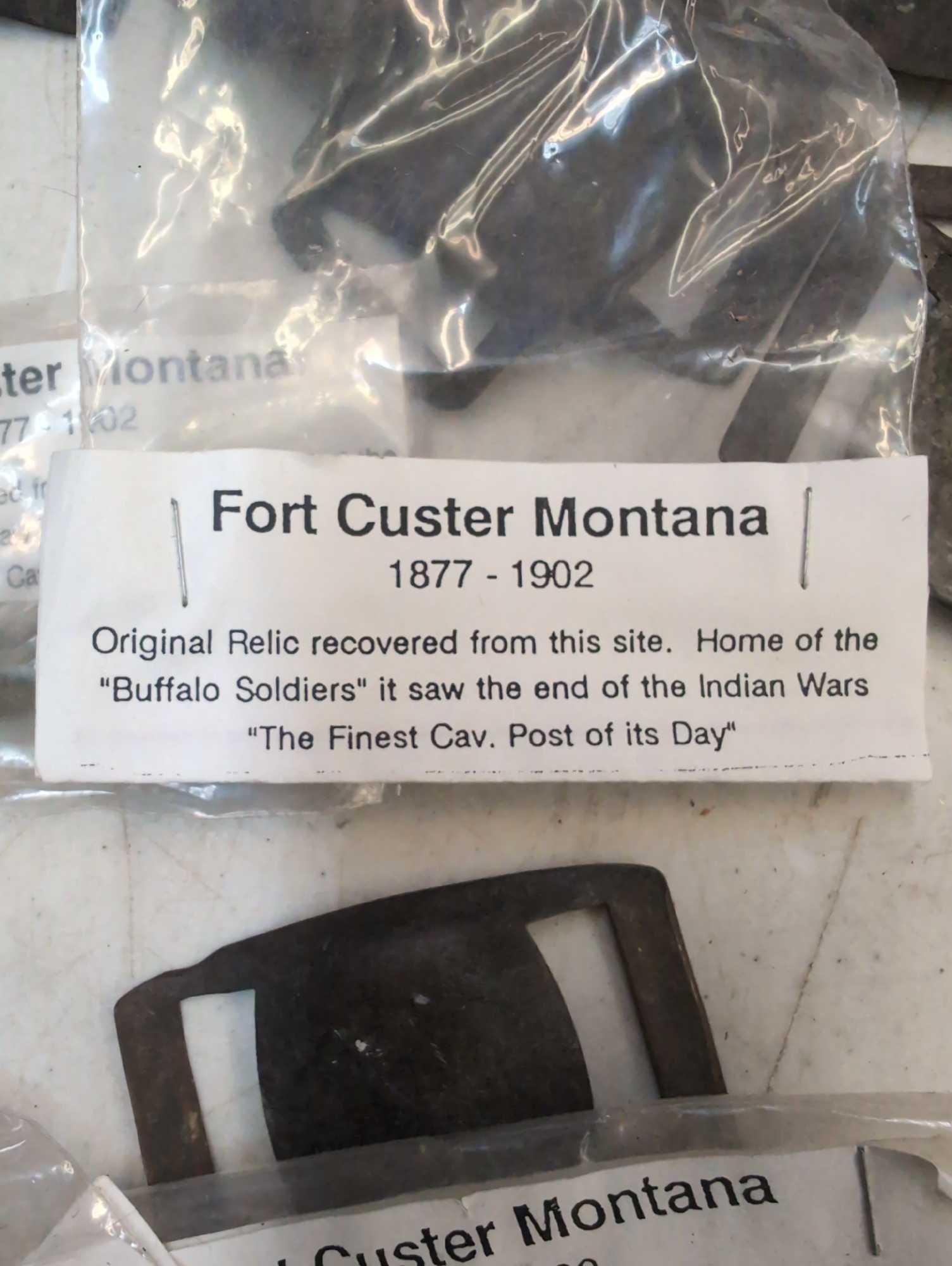 50 dug relics from Fort Custer Montana 1877 to 1902