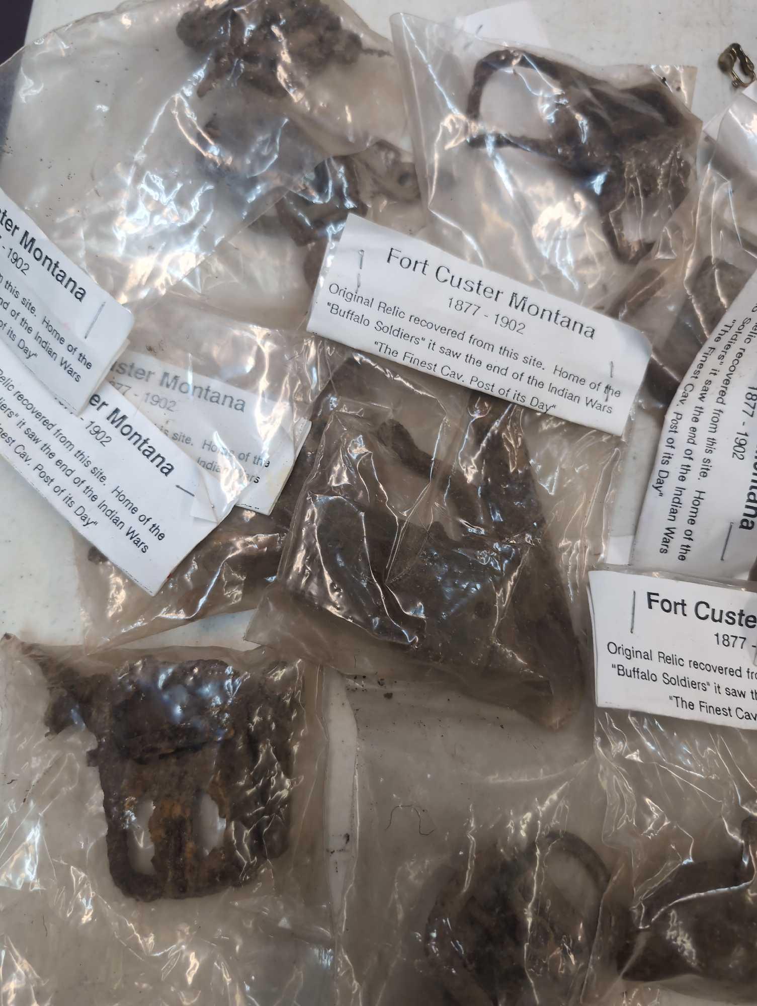 50 dug relics from Fort Custer Montana 1877 to 1902